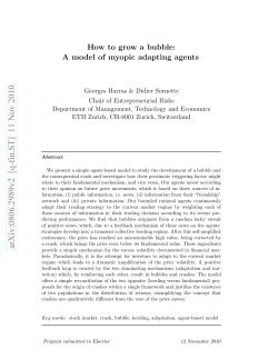How to grow a bubble: A model of myopic adapting agents