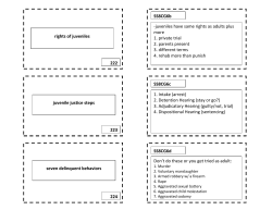 rights of juveniles 222 224 223 seven delinquent behaviors juvenile