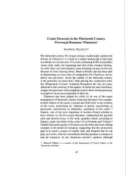 Comic Elements in the Thirteenth