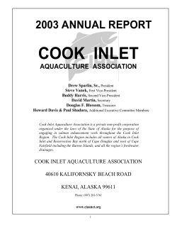 2003 Annual Report - Cook Inlet Aquaculture Association
