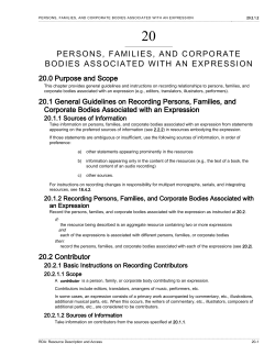 Persons, Families, and Corporate Bodies Associated with an