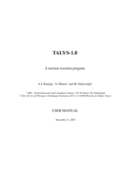 TALYS-1.0