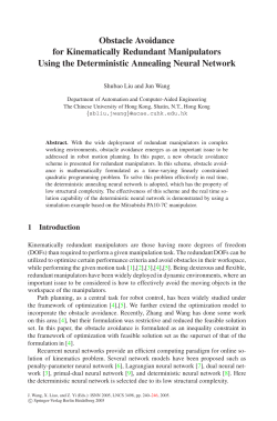 Obstacle Avoidance for Kinematically
