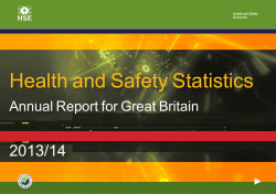Health and Safety Statistics 2013/14