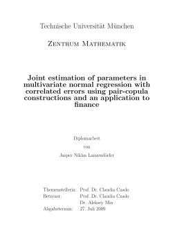 Technische Universität München Zentrum Mathematik