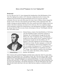 Page 1 of 96 History of the 69 Regiment, New York