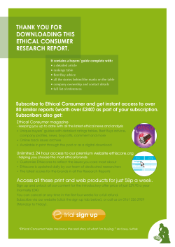 Ethical buyers` guide to solar pv panels