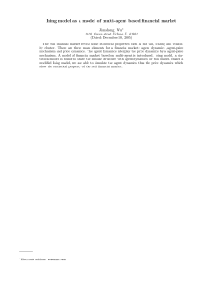 Ising model as a model of multi