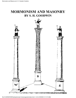 mormonism and masonry - The Salamander Society