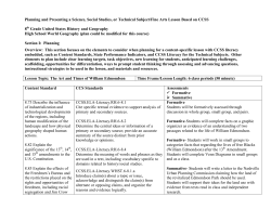 Planning and Presenting a Science, Social Studies, or Technical