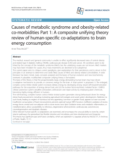 Causes of metabolic syndrome and obesity-related co