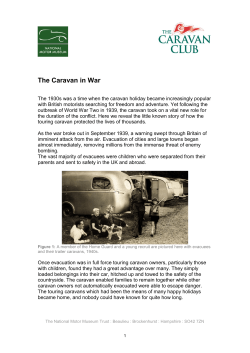 The Caravan in War - The National Motor Museum Trust