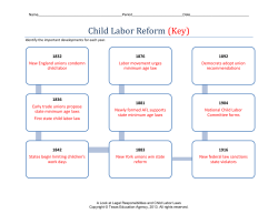 Child Labor Reform (Key)