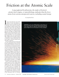 Friction at the Atomic Scale