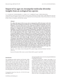 Impact of ice ages on circumpolar molecular diversity: insights from
