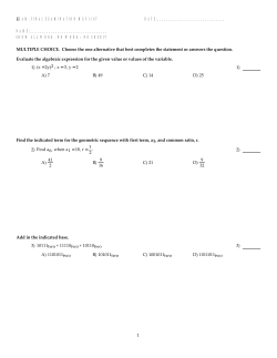 Test Reviews\Exam Final Examination MGF 1107