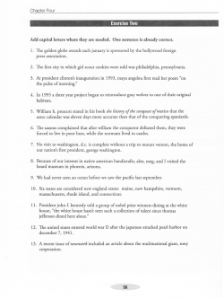 the pulse of morning." ln 7995 a three year project began to