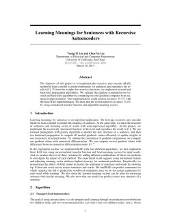 Learning Meanings for Sentences with Recursive