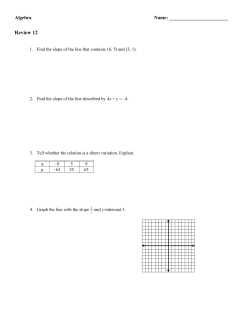 ExamView - Algebra Review 12.tst