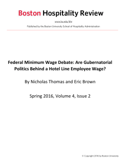 Federal Minimum Wage Debate: Are Gubernatorial Politics Behind a