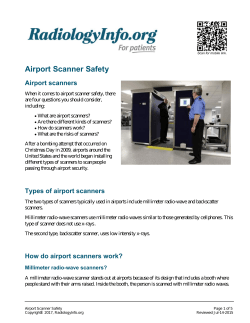 Airport Scanner Safety