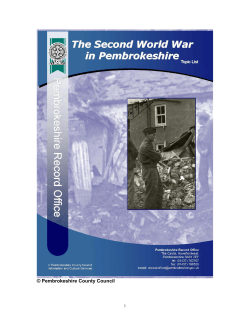 the second world war in pembrokeshire