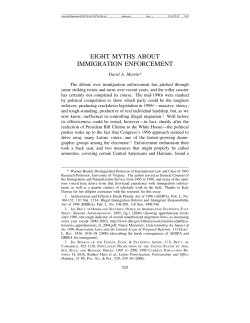 eight myths about immigration enforcement