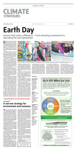 strategies - Earth Day Canada