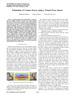 Estimation of Contact Forces Using a Virtual Force Sensor