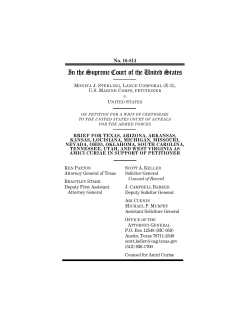 Brief amici curiae of Texas, et al. filed.