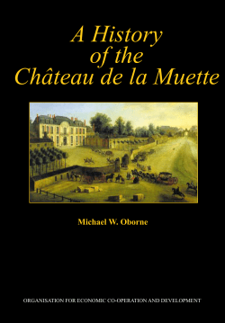 A History of the Ch&acirc;teau de la Muette