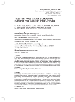 El panel de loter&iacute;as como tarea no param&eacute;trica para la obtenci&oacute;n de
