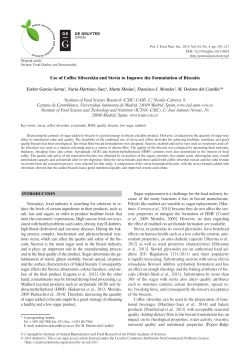 Use of Coffee Silverskin and Stevia to Improve the Formulation of