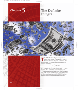 Chapter 5: The Definite Integral