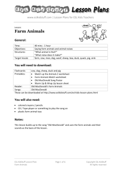 Farm Animals - ESL Kids Stuff