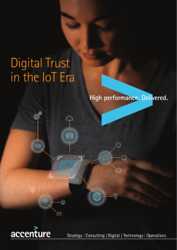Digital Trust in the IoT Era
