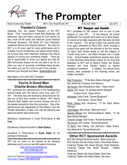 Jul - Rome Community Theater