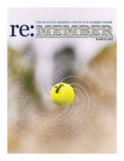 march 2017 newsletter - Summit Chase Country Club