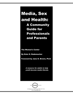 Media, Sex and Health
