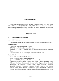 CARBON BLACK 1. Exposure Data
