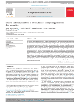 Efficient and Transparent Use of personal device storage in