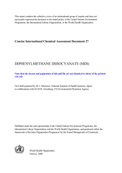 diphenylmethane diisocyanate (mdi)