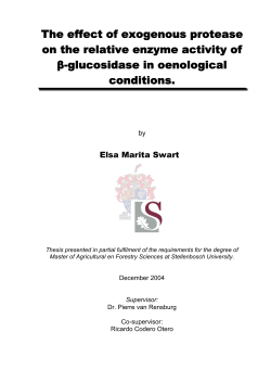 The effect of exogenous protease on the relative enzyme activity of &beta;