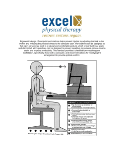 Ergonomic design of computer workstations helps prevent injuries