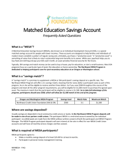 Matched Education Savings Account