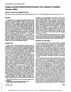 Oxygen-carrying Perfluorochemical Emulsion as