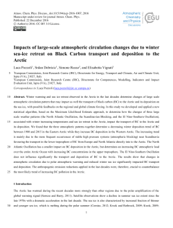 Impacts of large-scale atmospheric circulation changes due