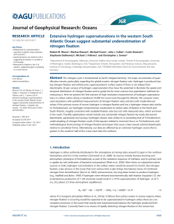 Extensive hydrogen supersaturations in the western South Atlantic