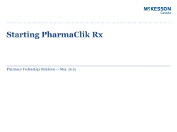Starting PharmaClik Rx - Pharmacy Technology Solutions