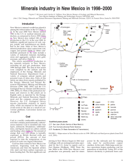 Minerals industry in New Mexico in 1998&ndash;2000